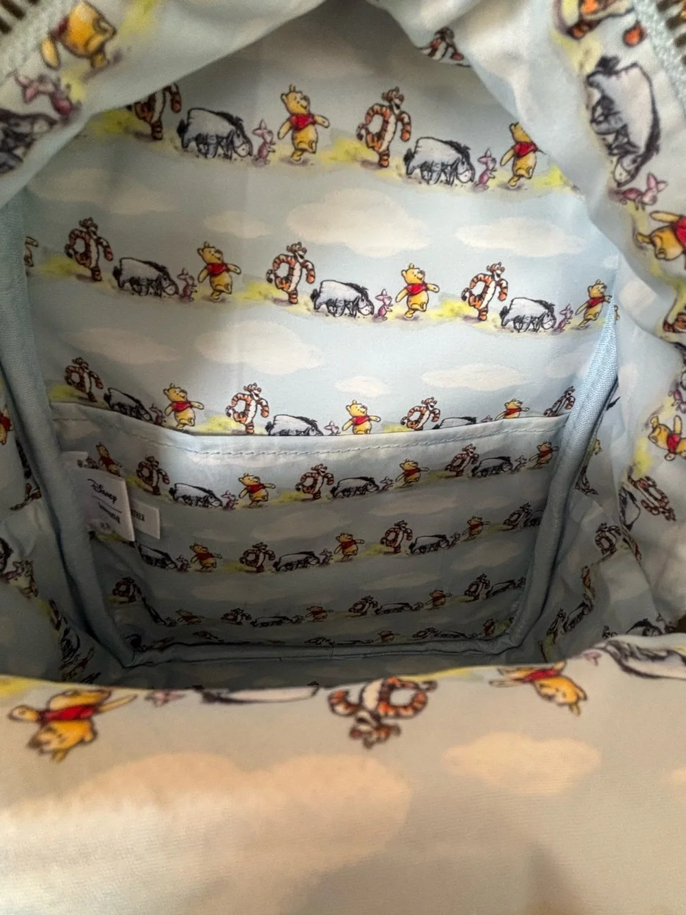 Loungefly Quilted Purple and Pastel Winnie the Pooh Mini Backpack
